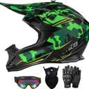 SPARK Adult Dirt Bike ATV Motocross Helmet for Men Women DOT Certified M