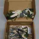 5 Pcs Bridal Baby Breath Hair Pins and Comb Sage Green Wedding Hair Accessories Hydrangea Eucalyptus Dried Flower for Bridesmaids Women Girls