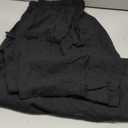 TARSE Womens Linen Wide Leg Pants Casual Loose Drawstring Summer Beach Travel Vacation Palazzo Harem Pants with Pockets (X-Large, Black)