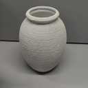 Everyday Decor Large Round Ribbed Vase Table Decor