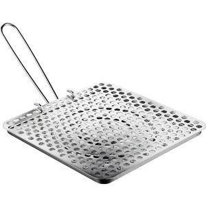 Ibili Foldable Tin Plate Stovetop Bread Toaster  Ideal for Home and Camping Use  for Gas Flames and Campfires  Compact and Portable Design  Made in Spain  7.8 x 7.8 Inches (20 x 20 x 5 cm)