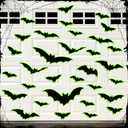 Kanayu 32 Pcs Halloween Garage Door Decorations Magnets Garage Door Magnets Glow in the Dark Magnetic Decal Luminous Stickers Halloween Decorations for Garage Door Car Refrigerator Party (Classic Bat)