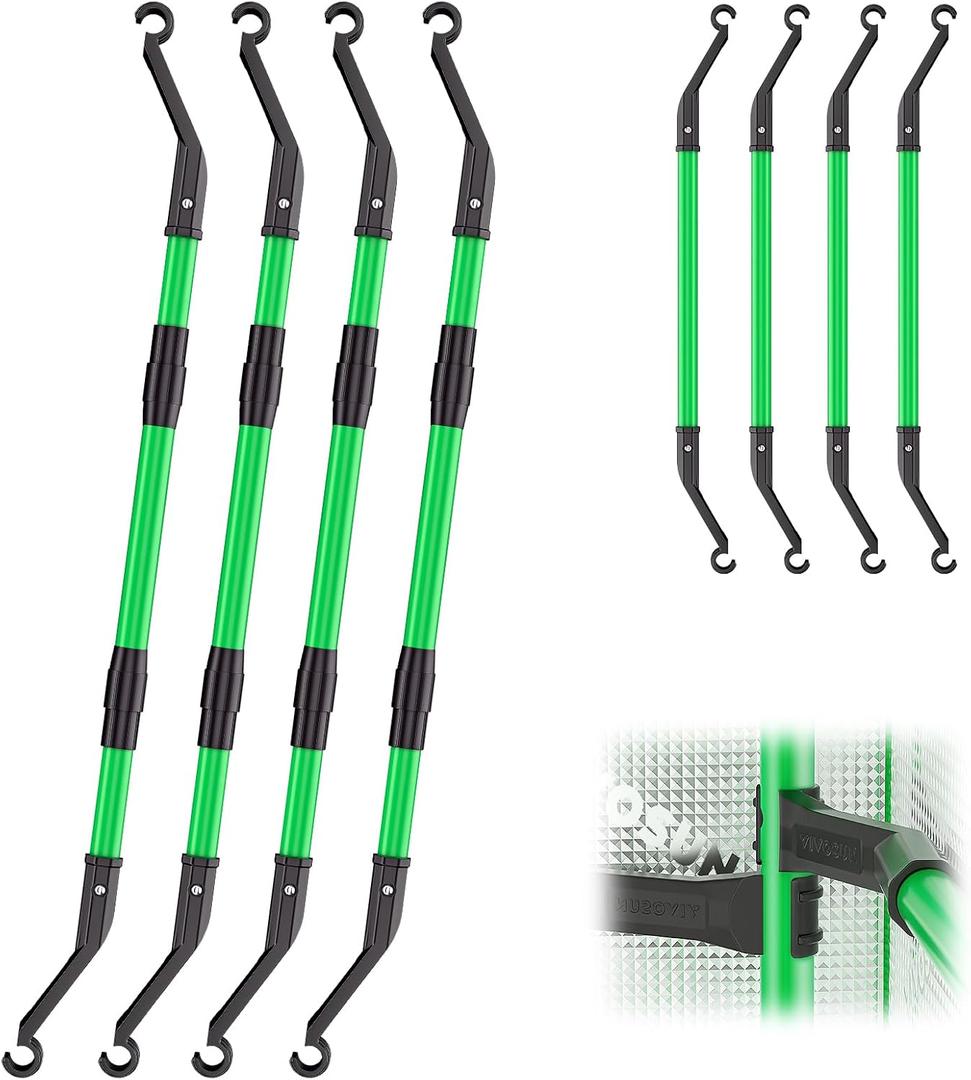 VIVOSUN Grow Tent High CFM Kit for 3.3×3.3, 4×2, 4×4, 5×5 Grow Tent
39-60 inch Adjustable, Heavy-Duty Mounting Bars & High Airflow Support Poles,4pcs/Pack