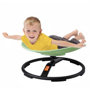 VEVOR Kids Swivel Chair, 220 LBS Capacity, Sensory Spinning Chair, Autistic Kids Sensory Toy with NonSlip Metal Base, Toddler Sit and Spin for Coordination Balance Focus Training Green