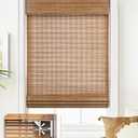 LazBlinds No Drill Bamboo Roman Shades, 34x64, Tuscan B