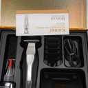 KEMEI 3023-702 Hair & Beard Trimmer for Men, 9000 RPM Zero Gapped Trimmers for Barbers with Full Metal Body, Professional Hair Clippers with LED Display, Ceramic and DLC Blades