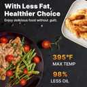 Compact Air Fryer Small, 2.1QT, 4-in-1 Small Mini Airfryer Compact, Bake, Roast, Reheat, 98% Less Oil, Adjustable Temperature & Timer, Quiet, Nonstick & Dishwasher Safe Basket, BPA-Free, Black