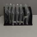 Huron 8-Slot Vertical File Binder Organizer Storage, Black Steel Mesh