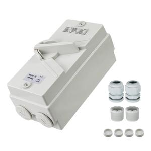 Antrader 1Pcs Enclosed Motor Disconnect Switch,35A 3Pole 380V Universal Disconnect Switch,IP66 Outdoor Waterproof Switches for Generator Boat and Welding