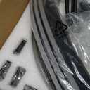 ZMISHIBO 24 Inch Low Profile Ceiling Fans with Lights and Remote, 3000K-6000K Dimmable Fandelier LED Fan Light, Flush Mount Ceiling Fan with Light, 6 Wind Speeds Ceiling Fans for Bedroom- Black