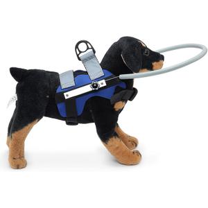 Upgrade Walking Ring Harness for Blind Dogs with D-Ring, Device for Blind Dogs, Ring Vest for Blind Blue Pets Small (Small: Recommand Weight 8.8-22 lbs (4-10kg))