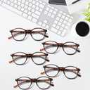 SIGVAN 3 Pack Reading Glasses Spring Hinge Stylish Readers Black/Tortoise for Men and Women