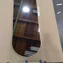 Mirror Full Length, Upgraded Body Wall Mirrors with Shatter-Proof Glass, Floor Standing, Hanging or Leaning, Tall Mirror with Stand Aluminum Alloy Frame for Bedroom (64"L x 21"W, Gold-arched)