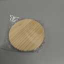 12 PCS Unfinished Round Wood Coasters, SIJDIEE 4 Inch Blank Wooden Coaster Crafts with Non-Slip Silicon Dots for DIY Stained Painting Wood Engraving Home Decoration