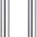 18inch/Thick 1.2mm/304 Push Pull Door Handle Solid Standoffs Heavy-Duty Commerial Grade-304 Stainless Steel Door Handle,Long Door Handle,Barn Door Pull Handle,Glass Door Handle (18inches(1.2mm thick)) (Silver)