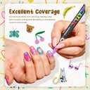 2026 Nail Art Pens for Painting Nails, 24 Pack 48 Colors Dual Tip Acrylic Paint Markers, Water-Based Quick-Dry Long Lasting Nail Art Markers, Acrylic Paint Pens for Home & Salon, DIY Crafts Draw Tool