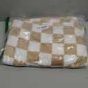 Yurhap Checkered Baby Blanket Fleece Baby Blankets Neutral for Boys Girls, Super Soft Warm Lightweight Infant Toddler Newborn Receiving Blankets for Crib Stroller, 30''x40'', Khaki