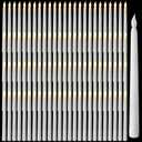 Baquler 100 Pcs 9.7 Inch LED Flameless Taper Candles Bulk Battery Operated Taper Candles Flickering Candlesticks for Wedding Church Holiday Table Decoration