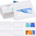 60 Pack Window Gift Card Envelopes Sleeves Bulk Blank Holders 3.9 x 2.4 Inch for Christmas Favor Greeting Card Mailing Envelopes(White)