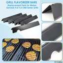 Grill Parts for Weber Genesis II 300 Series, 66032 Flavorizer Bars and 66040 Heat Deflector 67489 Burner Kit for Weber GS4 Genesis II 310 Grills for Weber Genesis GS4 Parts