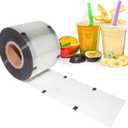 ALDKitchen Sealing Film | Seals 3304 Cups per Roll | 90mm-105mm | Compatible With PP, PET and Paper Cups (1, Clear)