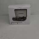 Vinyl Record Player with Built-in Speakers 3-Speed Vintage Record Player Bluetooth Portable Suitcase Turntable Belt-Driven LP Player Support RCA Output and Headphone Output (White Rose Gold)