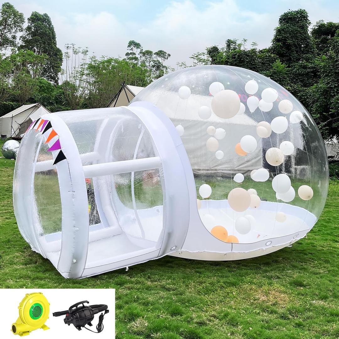 Inflatable Bubble Tent House with Pump & UL Blower - Transparent Dome for Kids Parties, Events, Parks, Malls