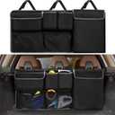 XHRING Car Trunk Organizer Storage Backseat Hanging Bag for Mazda CX5/CX-5 CX30/CX-30 CX50/CX-50 CX9/CX-9 CX3 CX7/CX-7 GS GT I Sport Touring Carbon Edition SUV Camping Accessories 2000-2024 2025