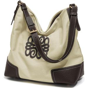 Women Large Capacity Canvas Tote Bag, Shoulder Bags for Work | Purses for Women, Hobo Bags for College, Large Shoulder Bag, Slouchy Shoulder Bag, Hobo Handbags