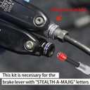 Bicycle 3M Hydraulic Brake Hose and Bike Brake Olive Connecting Insert Kit for AVID SRAM, Included 4 Bike Brake Olive and 4 Connecting Insert and Blue Brake Hose Cutter