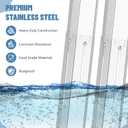 Universal Stainless Steel Adjustable Grill Heat Plates Heat Tents Heat Shields Grill Burner Cover,Compatible with Charbroil, Nexgrill, Brinkmann, Dyna Glo etc.,Extends from 11.75" up to 21" L, 4 Pack