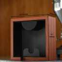 Rosewood Espresso Knock Box Portafilter Tamping Stand with Shock-Absorbing Bar & Non-Slip Design | Premium Dump Bin for Home Barista Stations