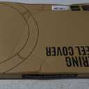 PIC AUTO Steering Wheel Cover, Silk Grain Leather Car Steering Wheel Protector, Comfortable Grip, Universal 14.5-15.5 Inch Anti-Slip Steering Wheels Accessories for Men & Women (Mint)