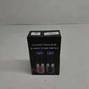 XinXu Gravity Electric Pepper and Salt Grinder Set, Adjustable Coarseness, Battery Powered with LED Light, One Hand Automatic Operation, Black -2 Pack (2.5 x 2.5 x 7.9 inches)