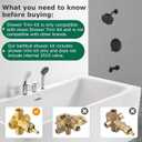 T2903EPBL Shower System Compatible with moen Shower Trim Kit, Replacement for T2903EPBL Black moen Tub Shower Trim, Easy to Install, Without 2510 Valve