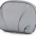 E-Tree Makeup Bag Travel Toiletry Bag Half Moon Small Make up Pouch Cosmetic Case Organizer Cute Waterproof for Girls Women Travel Essentials Toiletries Accessories (Grey)