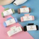 10 x 8pcs Bridesmaid Proposal Gifts 4.1 Inch Square Set of 8 Bachelorette Hair Claw Clips ideas Bridal Shower Gift for Wedding Party Favors (12pcs Black)