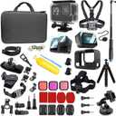 Accessories Kit for Gopro Hero 13 Black Waterproof Housing Silicone Case Glass Screen Protector Bundle for Go pro Gopro13 Hero13 Action Camera