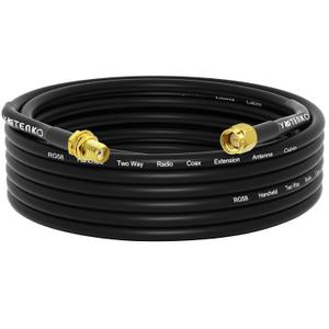 SMA Male to Female RG58 Coaxial Cable 25FT SMA Antenna Extension Cable Low Loss Relocation Coax (NOT for TV, WiFi)