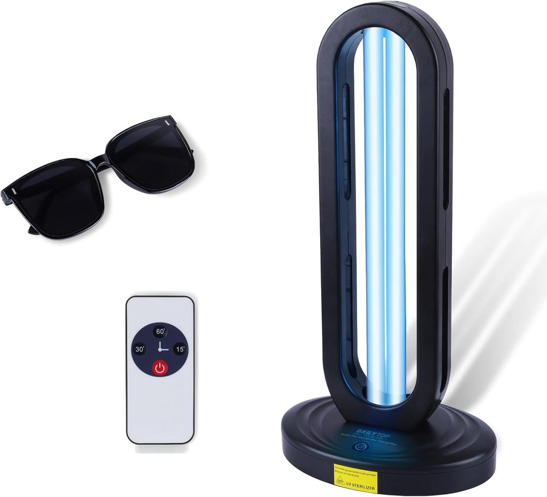 Home Disinfection Device,UV Light Sanitizer for Dust Mites, Ultraviolet Light Sanitizer for Room,UVO 254 Lamp,UVC Lamp with Remote Control