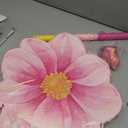 Gilprop Daisy Flower Piata Watercolor Pink Flower Piata Daisy Hippie Boho with Blindfold Bat Confetti for Birthday Baby Shower Gender Reveal Wedding Party Supplies