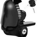 Cenipar Trailer Hitch Lock Universal Size Fit 1-7/8", 2", and 2-5/16" Couplers, Heavy Duty Steel, for Vehicles, Trailers, and RVs(Black)