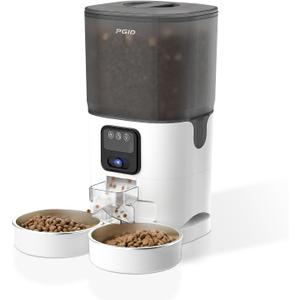 7L Automatic Pet Feeder with 1080P HD Wide Angle Camera, Smart WiFi Function, App Controlled, Night Vision Feature, Two-Way Audio, Suitable for Cats and Dogs.
