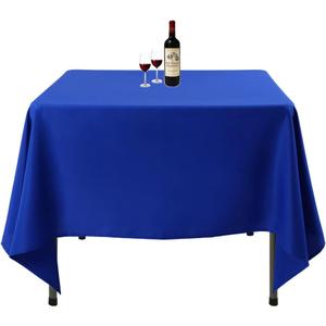Square Tablecloth, 85 x 85 Inch, Royal Blue Table Cloth for Square or Round Tables in Washable Polyester, Great for Wedding, Restaurant, Party, Banquet Decoration