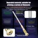 Nozzles 3D Printer MK4 Nozzle Hardened High Precision Brass MK4 0.4mm 3D Printer Nozzles,Compatible only with for Prusa XL/MK4/Mk3.9 Nextruder Hotend