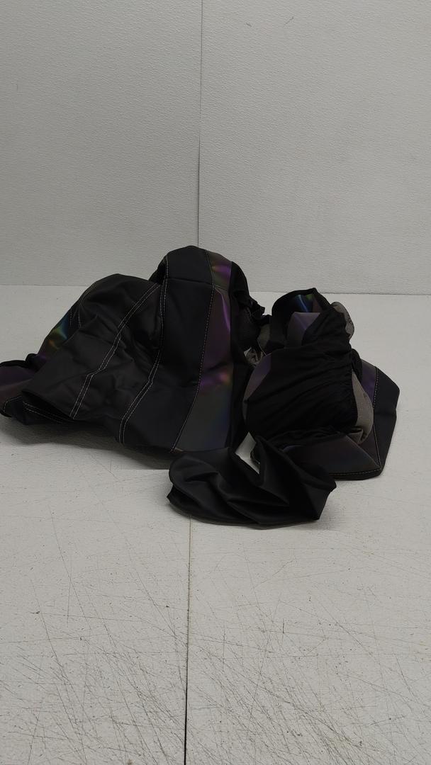 CA 2 Piece Black Iridescent Seat Covers