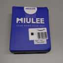 MIULEE Halloween Accordion Folding Door Curtains for Doorways, Room Divider for Doorway Privacy, Magnetic Curtains for Closet Doors and Laundry Rooms, Black, W52 x L78 inches, 1 Panel