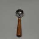 51mm Bottomless Portafilter for CM5418, 3 Ears Portafilter with 51mm Puck Screen Compatible for CASABREWS Espresso Machine CM5418, 3700Essential and 5418Pro, Stainless Steel Filter Holder and Filter (Silver&Wood)