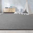 Large Area Rugs for Living Room Bedroom, 6x9 Feet Grey Rug, Minimalist Modern Shag Rug, Soft Thick Comfy Memory Foam Indoor Carpet, Non-Slip Washable Rug for Boys Girls Dorm Nursery Room Home Decor