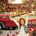 2Pack YYNXSY 7X5FT Apple Backdrop Apple Orchard Backdrop Fall Thanksgiving Party Decorations YY-2540